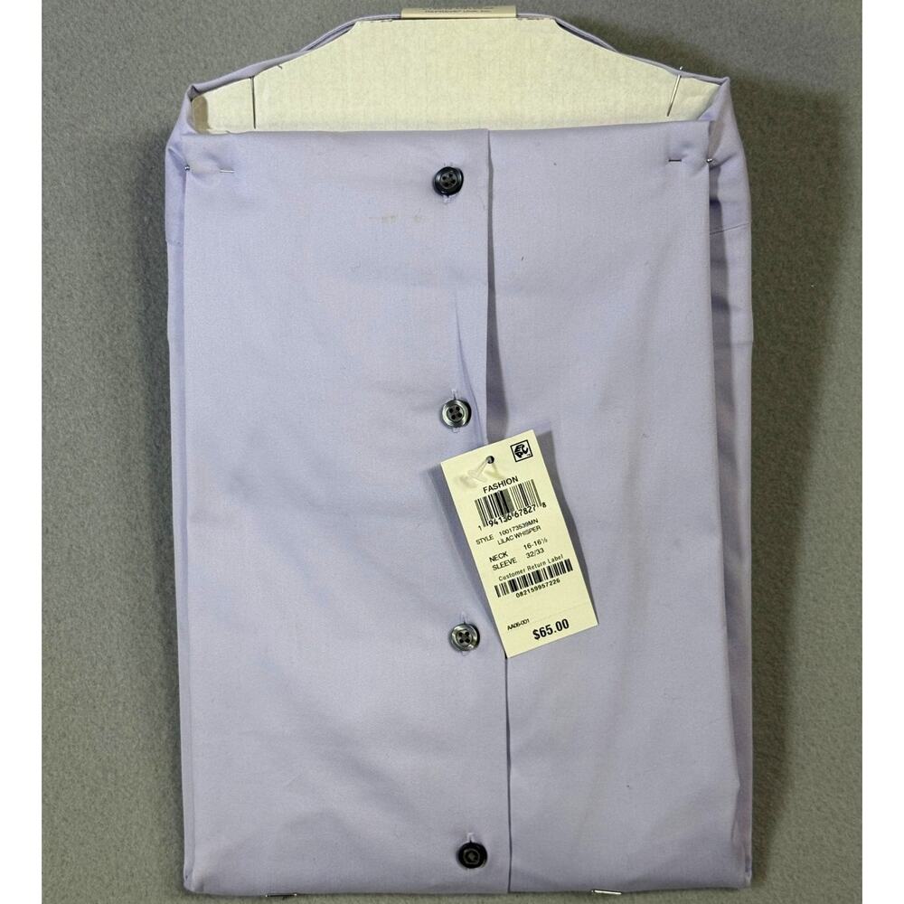 Alfani Men's Slim-Fit Temp Regulating Dress Shirt Lilac Whisper16-16.5 32-33 $65 - Picture 2 of 5